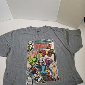 Avengers Marvel Super Heroes Comic T Shirt Size 2XL Gray Endgame